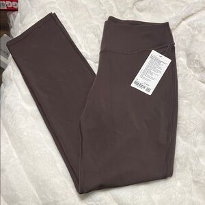 NWT Lululemon Wunder Under SmoothCover High-Rise Tight 28", Espresso, 14